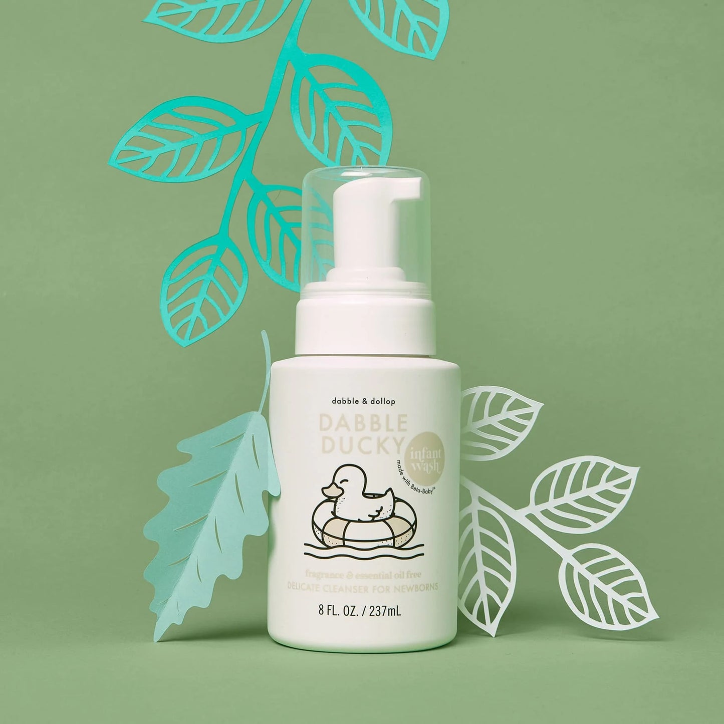 Dabble & Dollop Fragrance Free Foaming Infant Wash