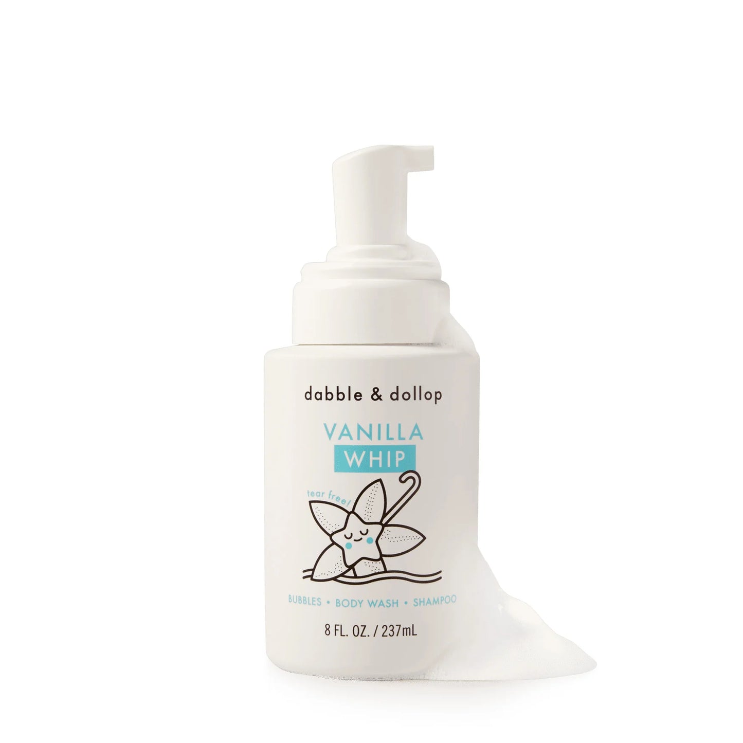 Dabble & Dollop Vanilla Foaming Shampoo & Body Whip