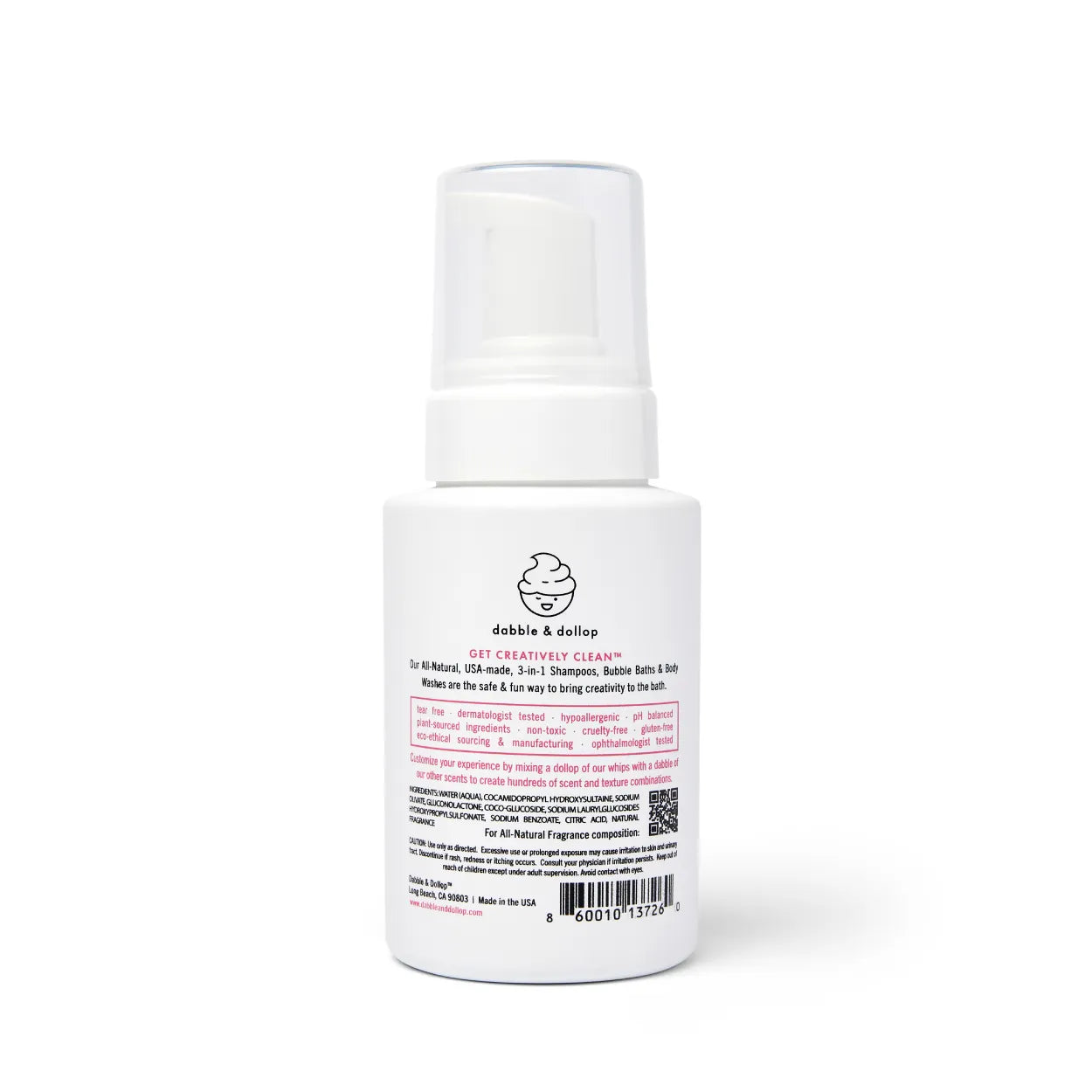 Dabble & Dollop Raspberry Foaming Shampoo & Body Whip