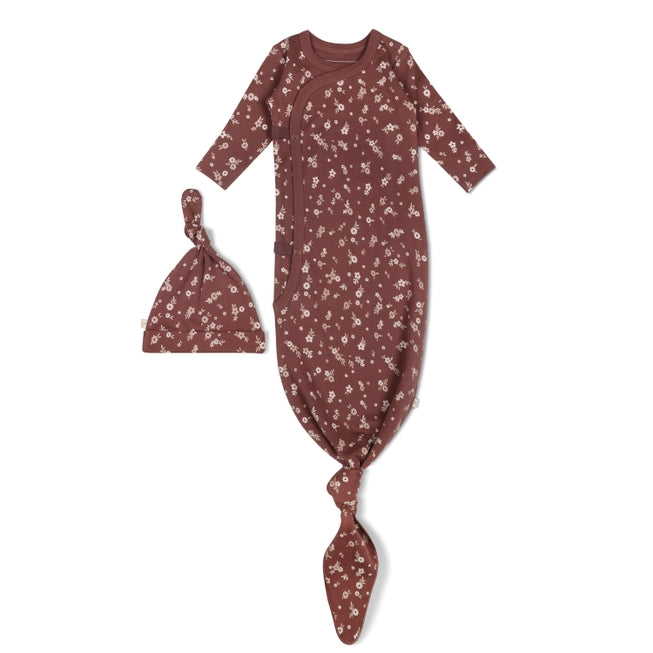 Makemake Organics Organic Kimono Knotted Sleep Gown