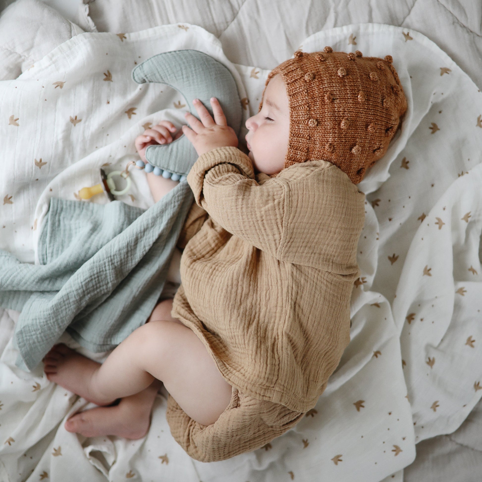 Organic Cotton Muslin Swaddle Blanket - Babies in Bloom