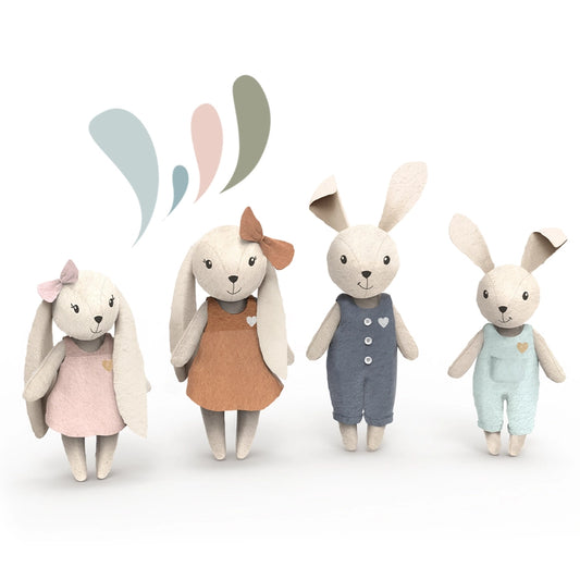 Speedy Monkey Rabbit Family