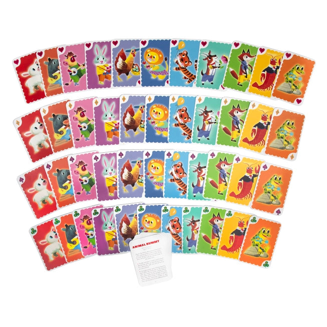 eeBoo Animal Rummy Playing Cards