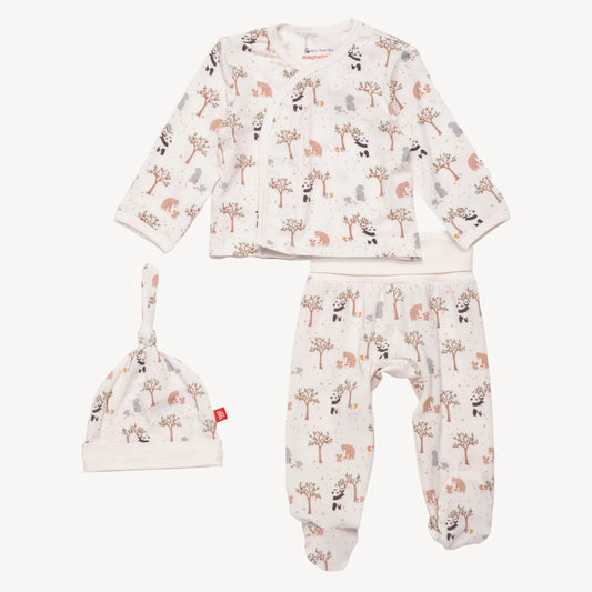 Magnetic Organic Cotton Take Me Home Kimono Set