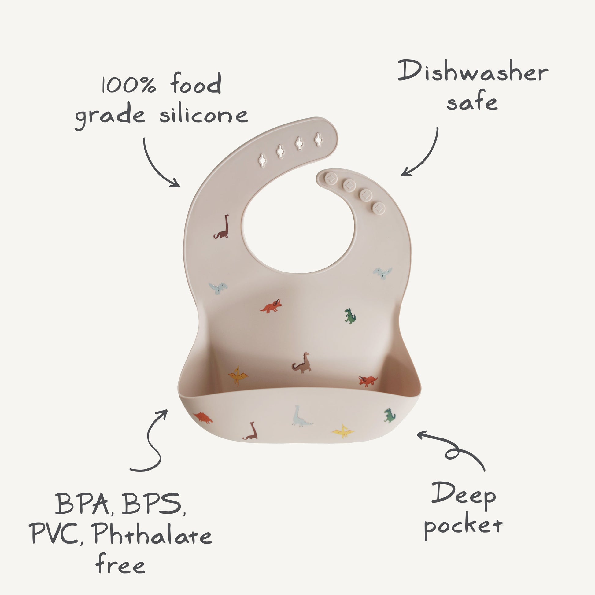 Silicone Baby Bib - Babies in Bloom