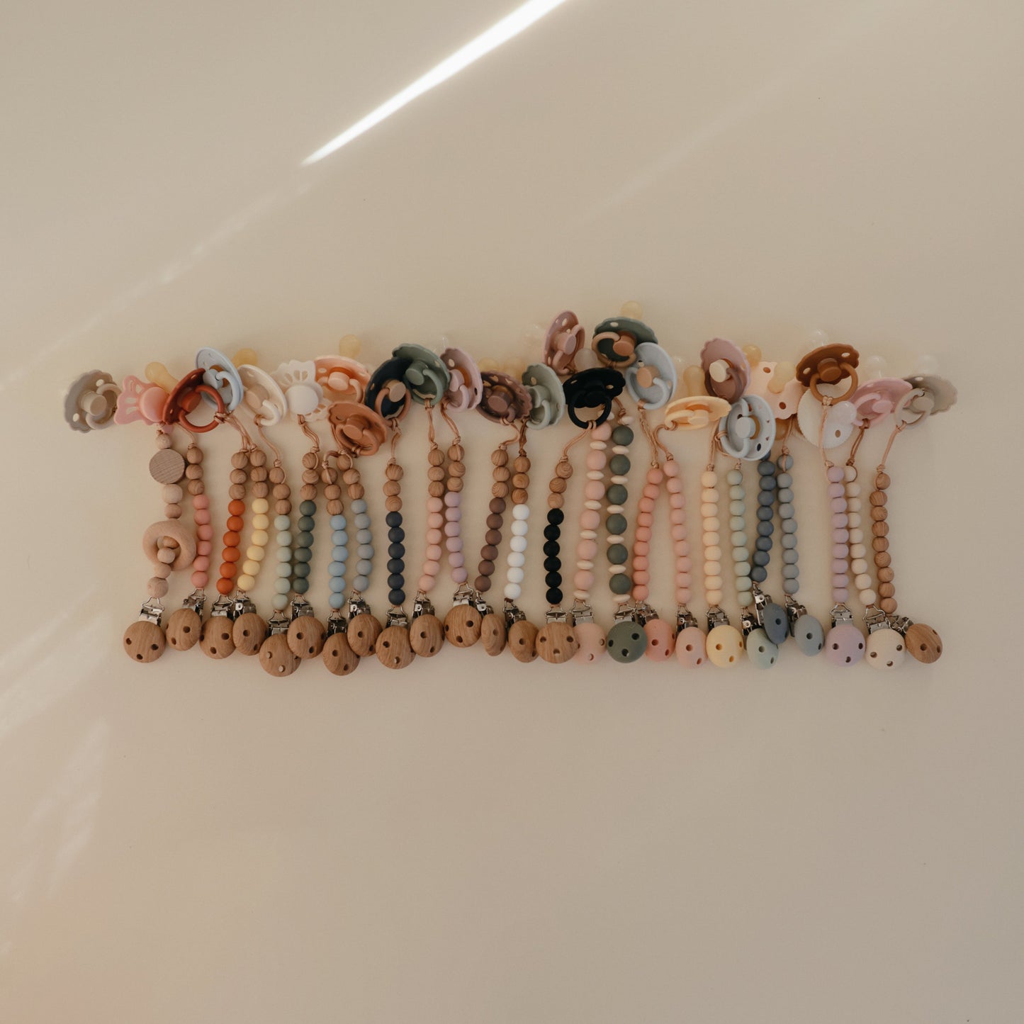 Silicone Pacifier Clip | Eva - Babies in Bloom