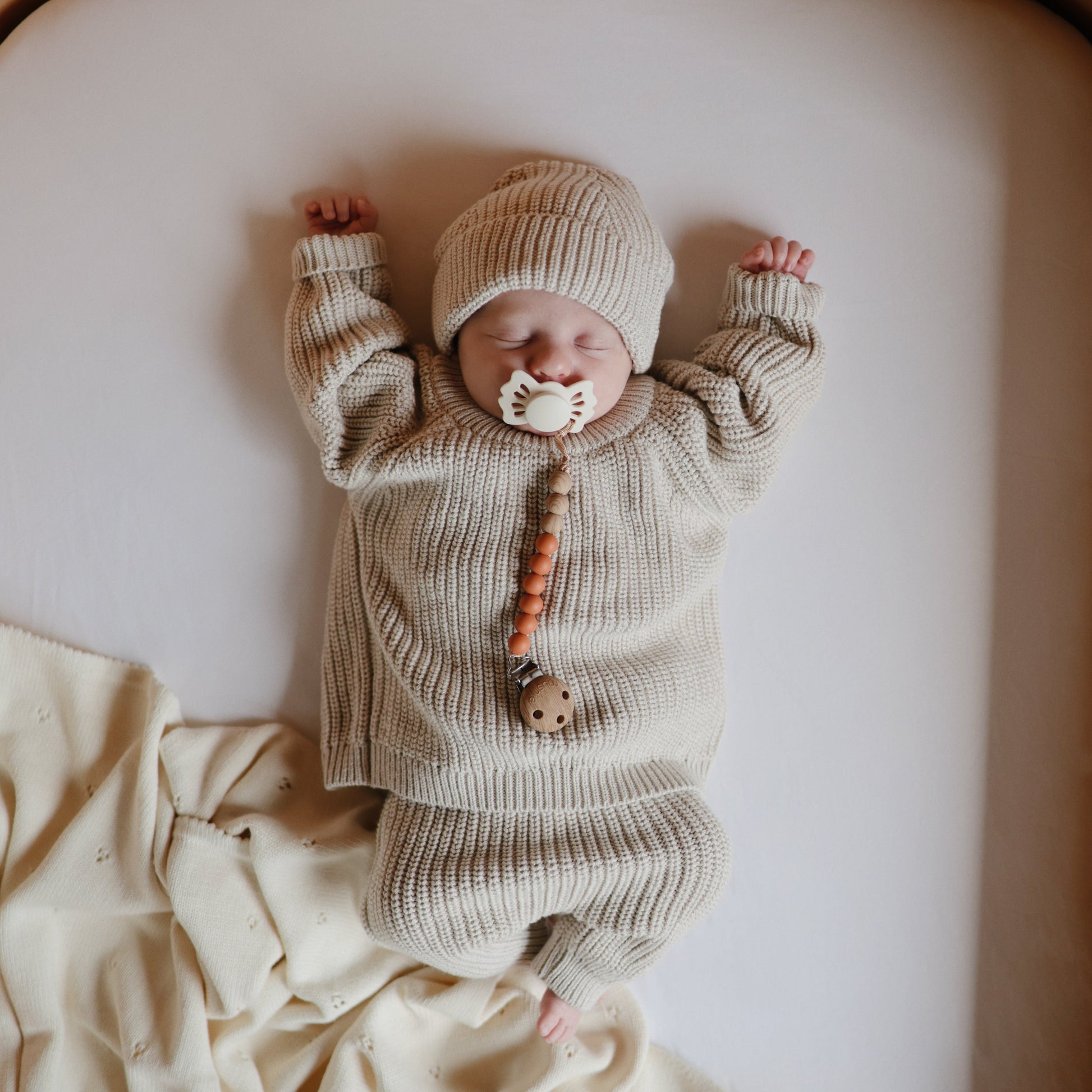 Silicone Pacifier Clip | Eva - Babies in Bloom