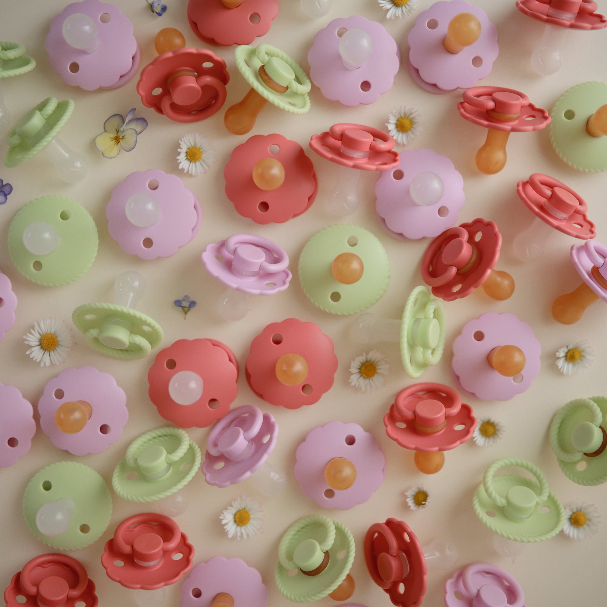 FRIGG Daisy Silicone Pacifier 2-Pack - Babies in Bloom