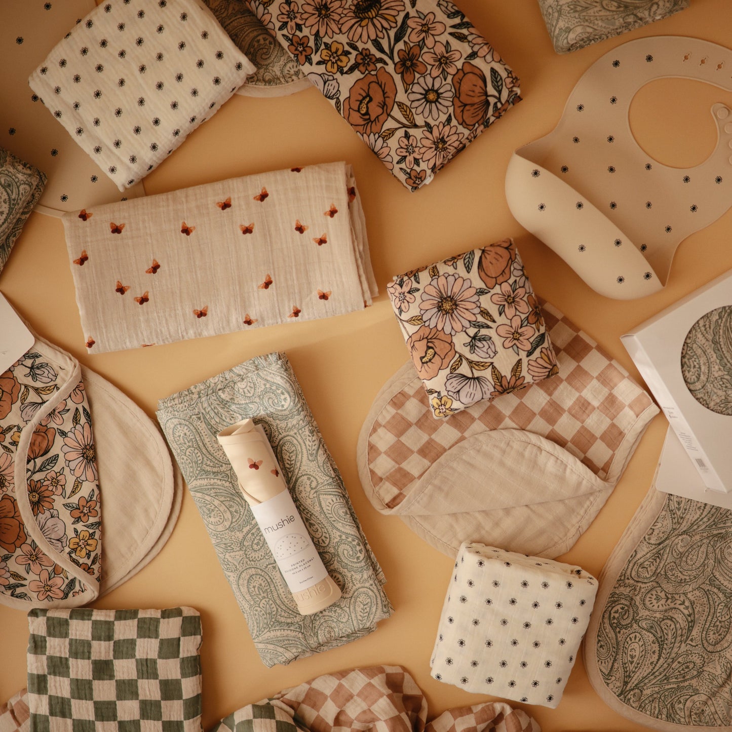 Organic Cotton Muslin Burp Cloth 2-Pack - Babies in Bloom