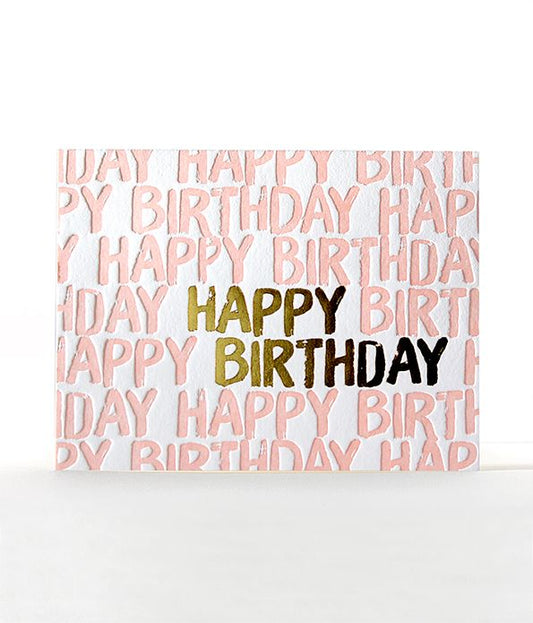 Blushing Birthday Card
