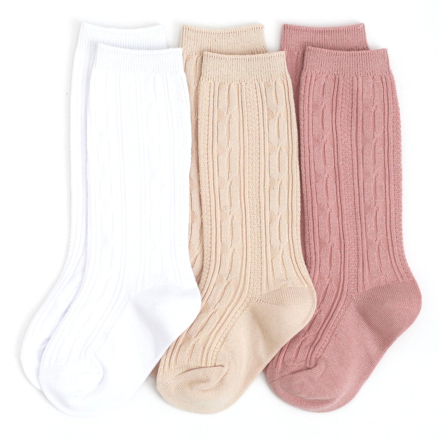Cable Knit Knee High Sock 3-Pack