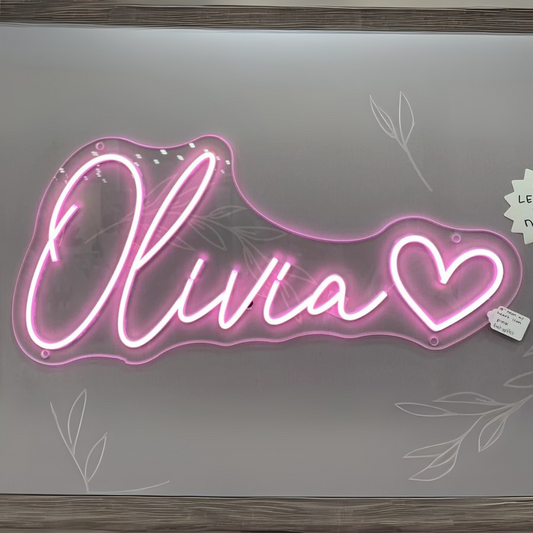 Personalized Neon Name Sign with Icon