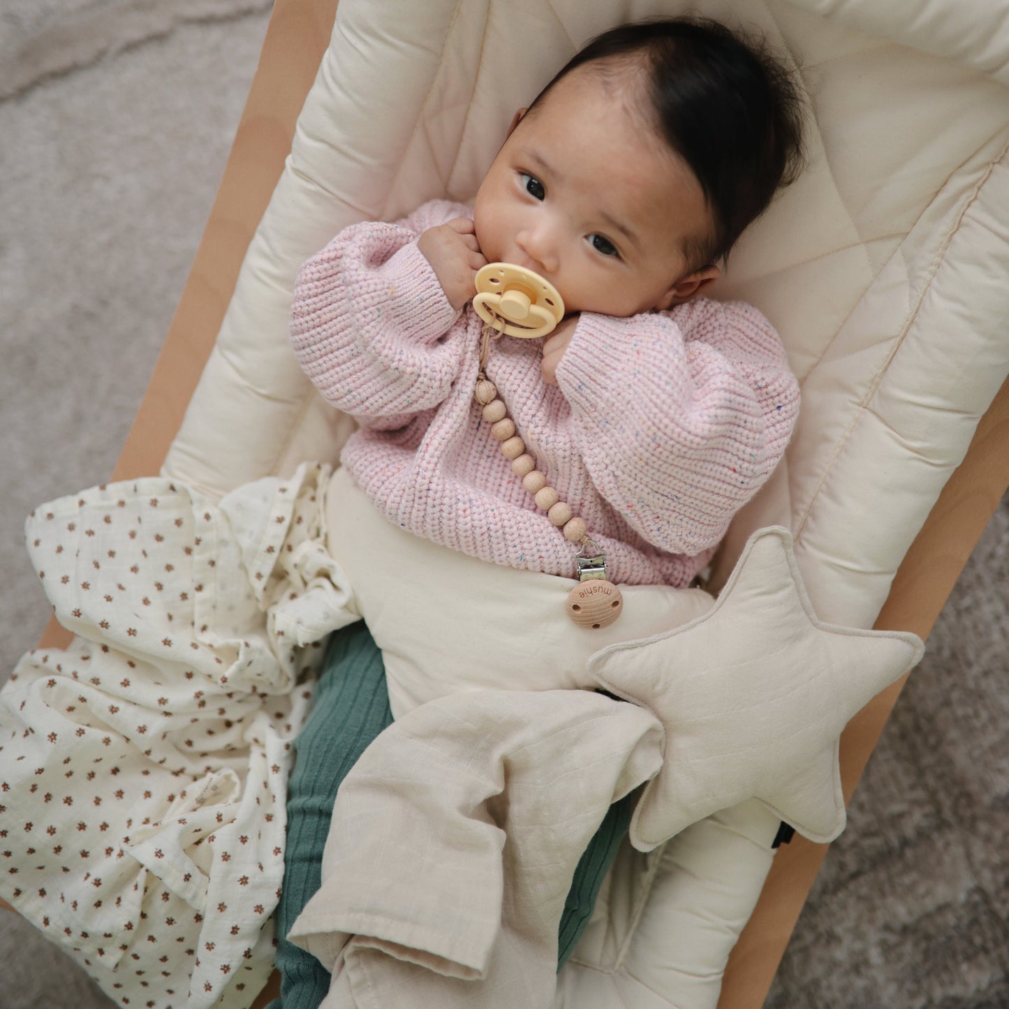 FRIGG Moon Silicone Pacifier 2-Pack - Babies in Bloom