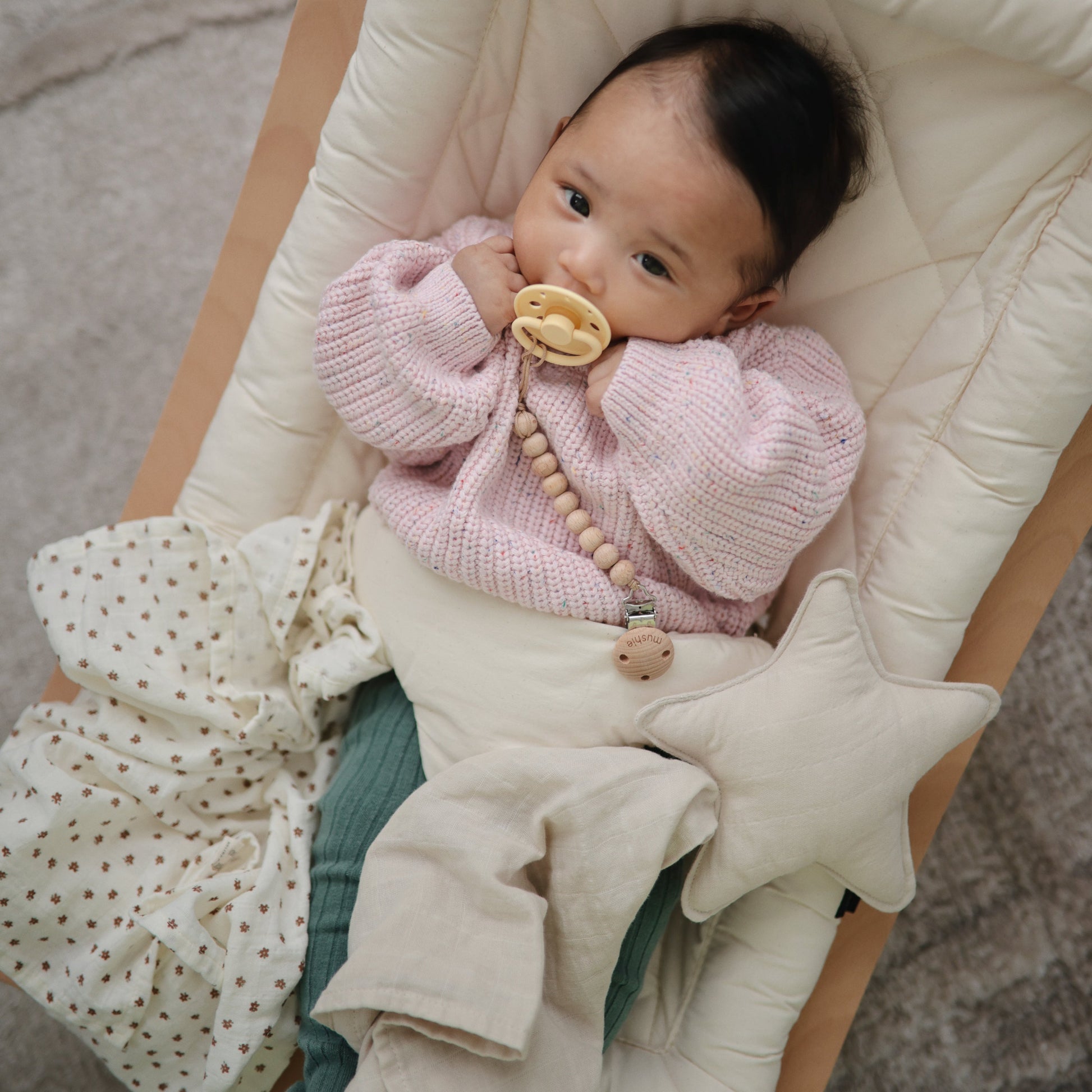 FRIGG Moon Silicone Pacifier 2-Pack - Babies in Bloom