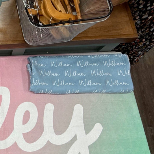 Personalized "William" Minky Blanket