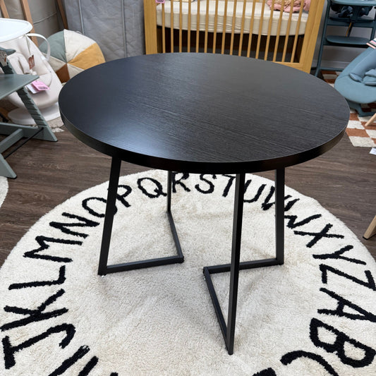 Round Black Table