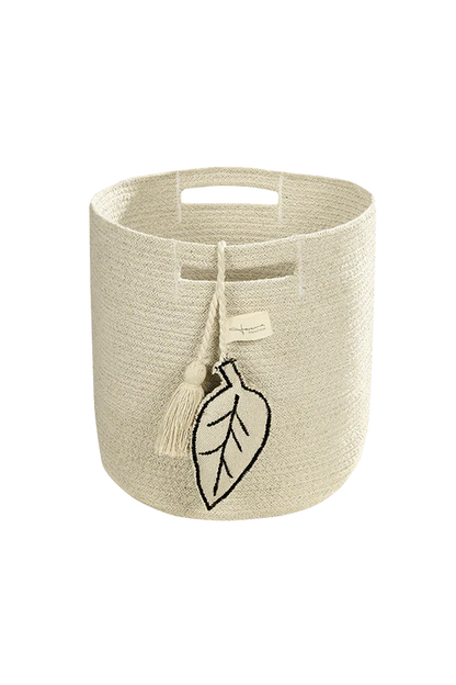 Storage Basket Leaf Natural