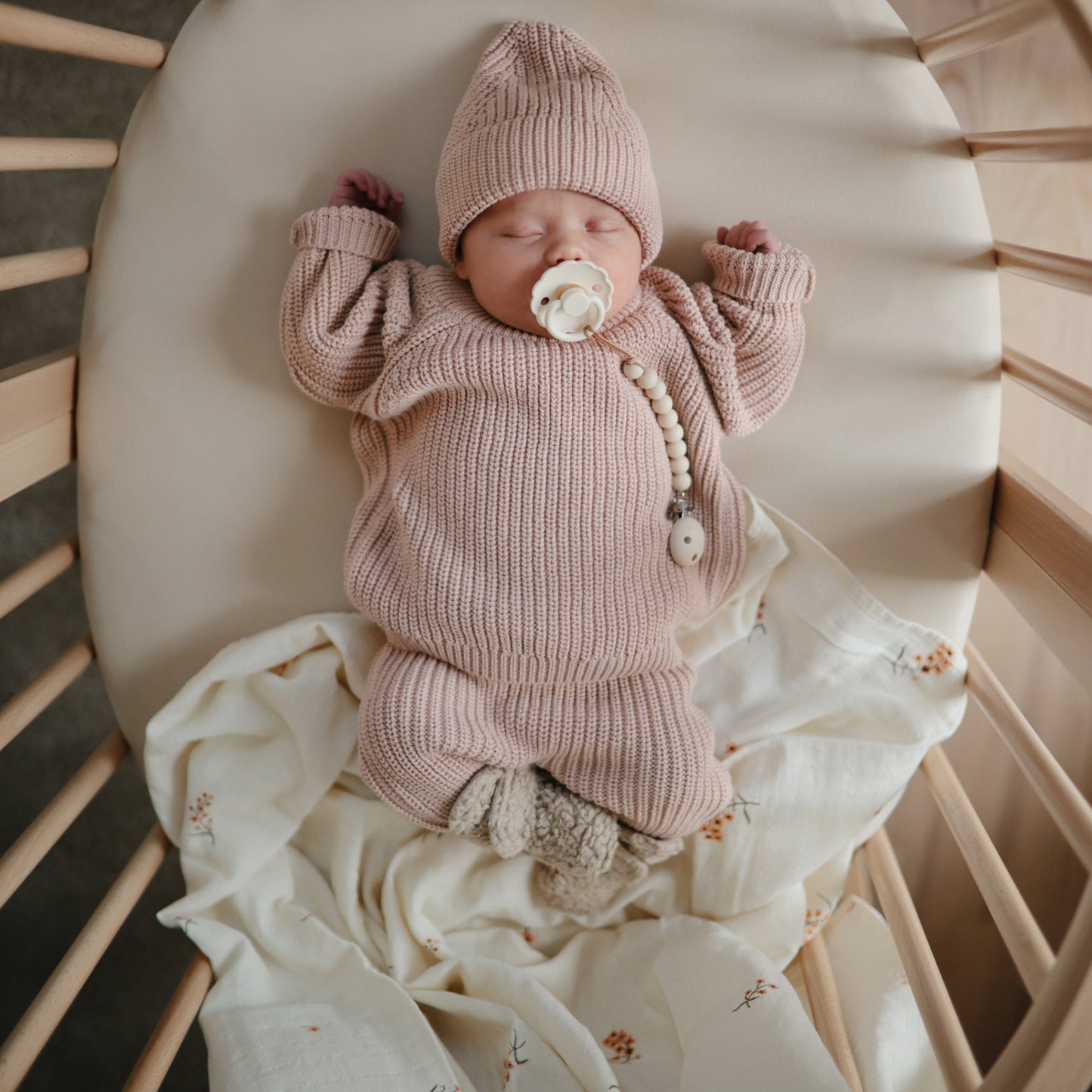 Organic Cotton Muslin Swaddle Blanket - Babies in Bloom