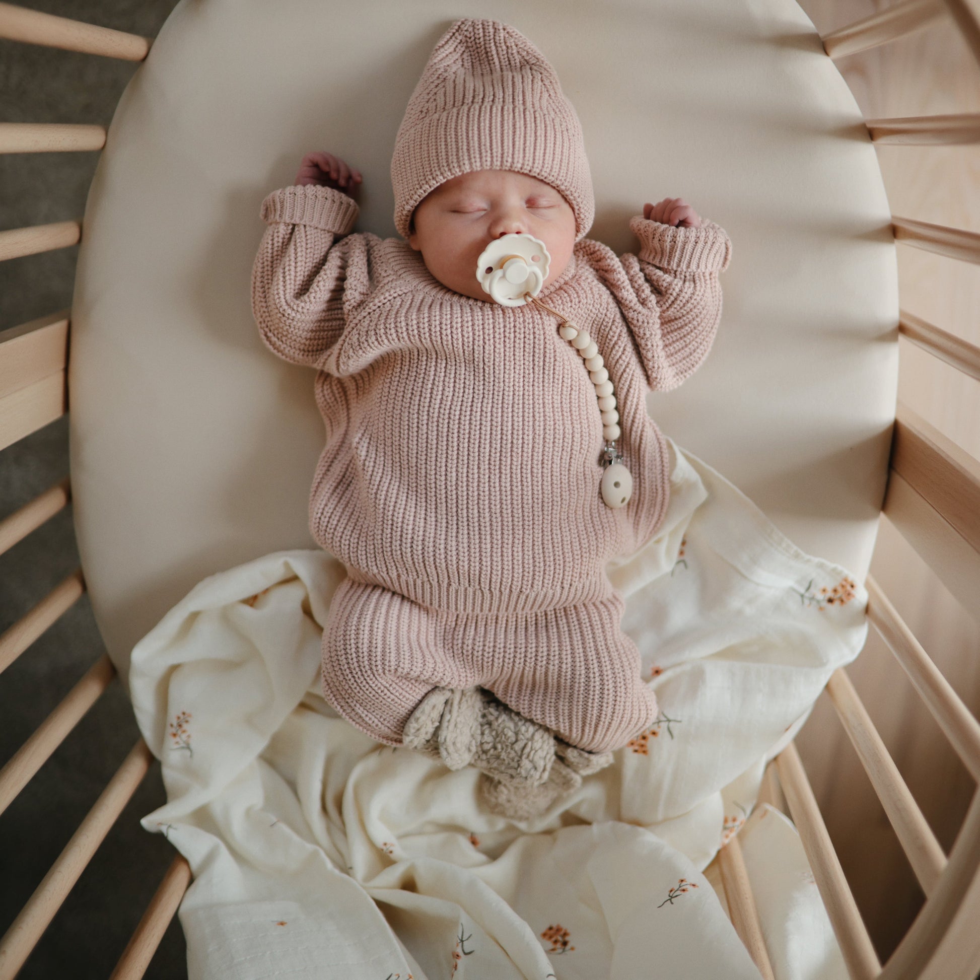 Organic Cotton Muslin Swaddle Blanket - Babies in Bloom