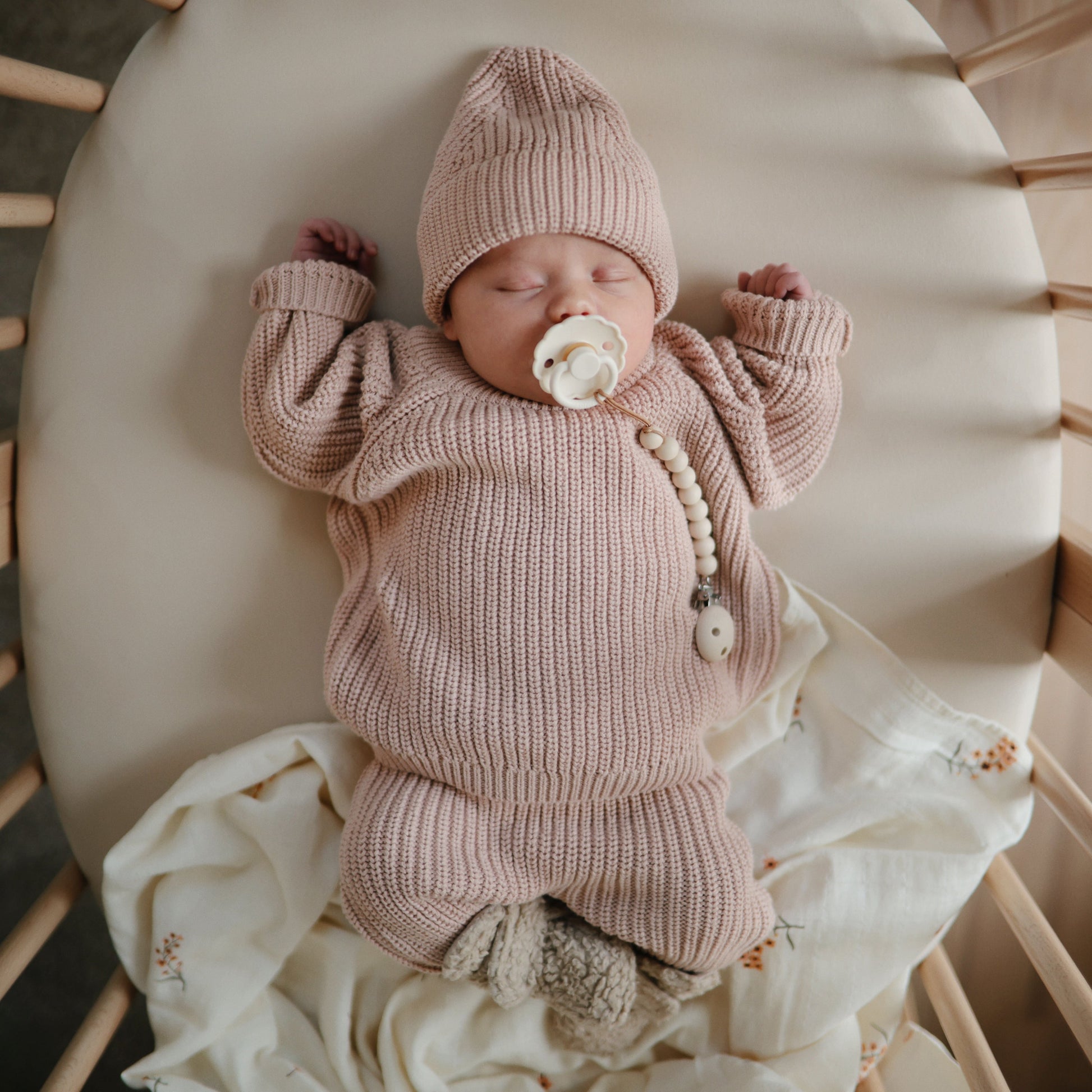 Chunky Knit Beanie - Babies in Bloom