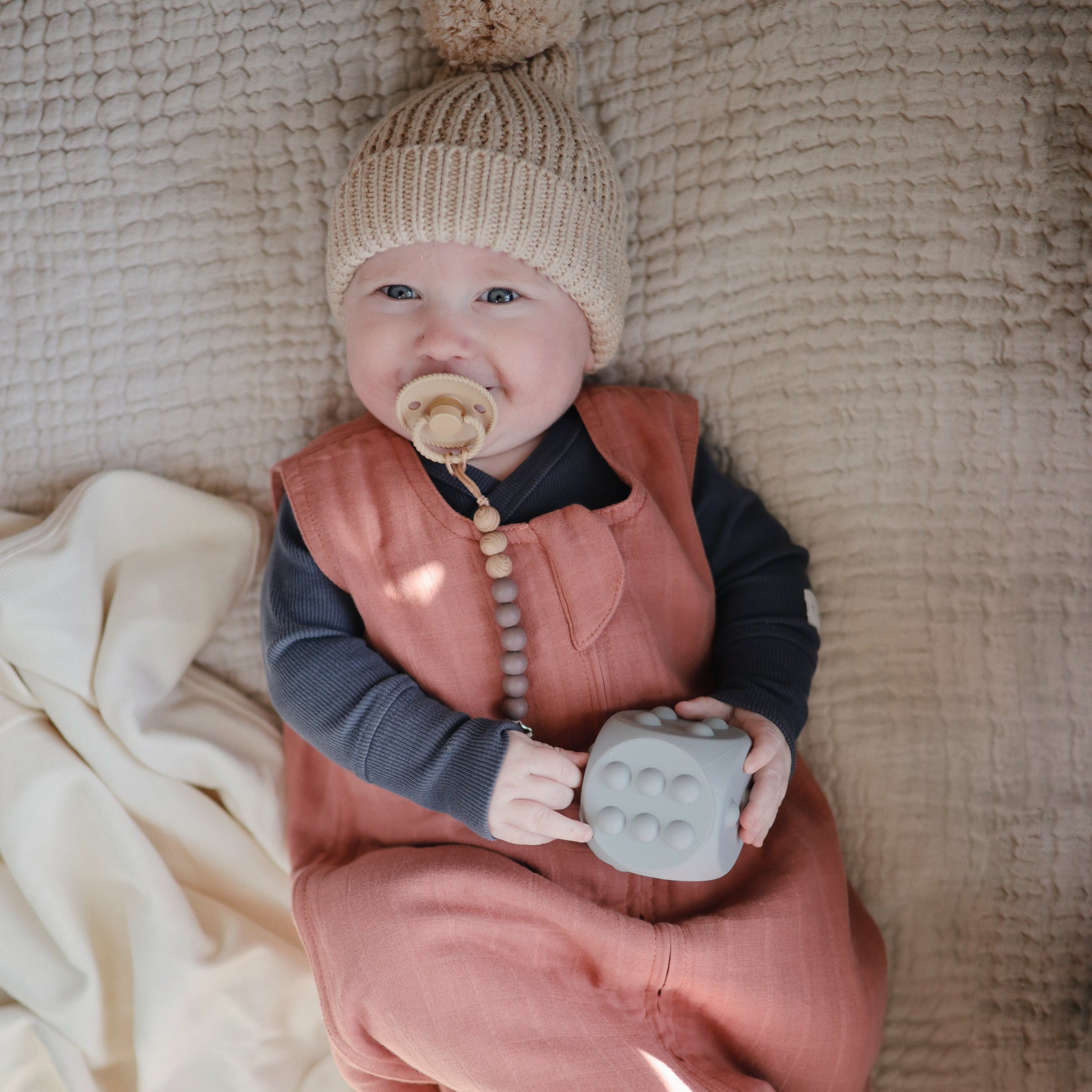 Silicone Pacifier Clip | Eva - Babies in Bloom