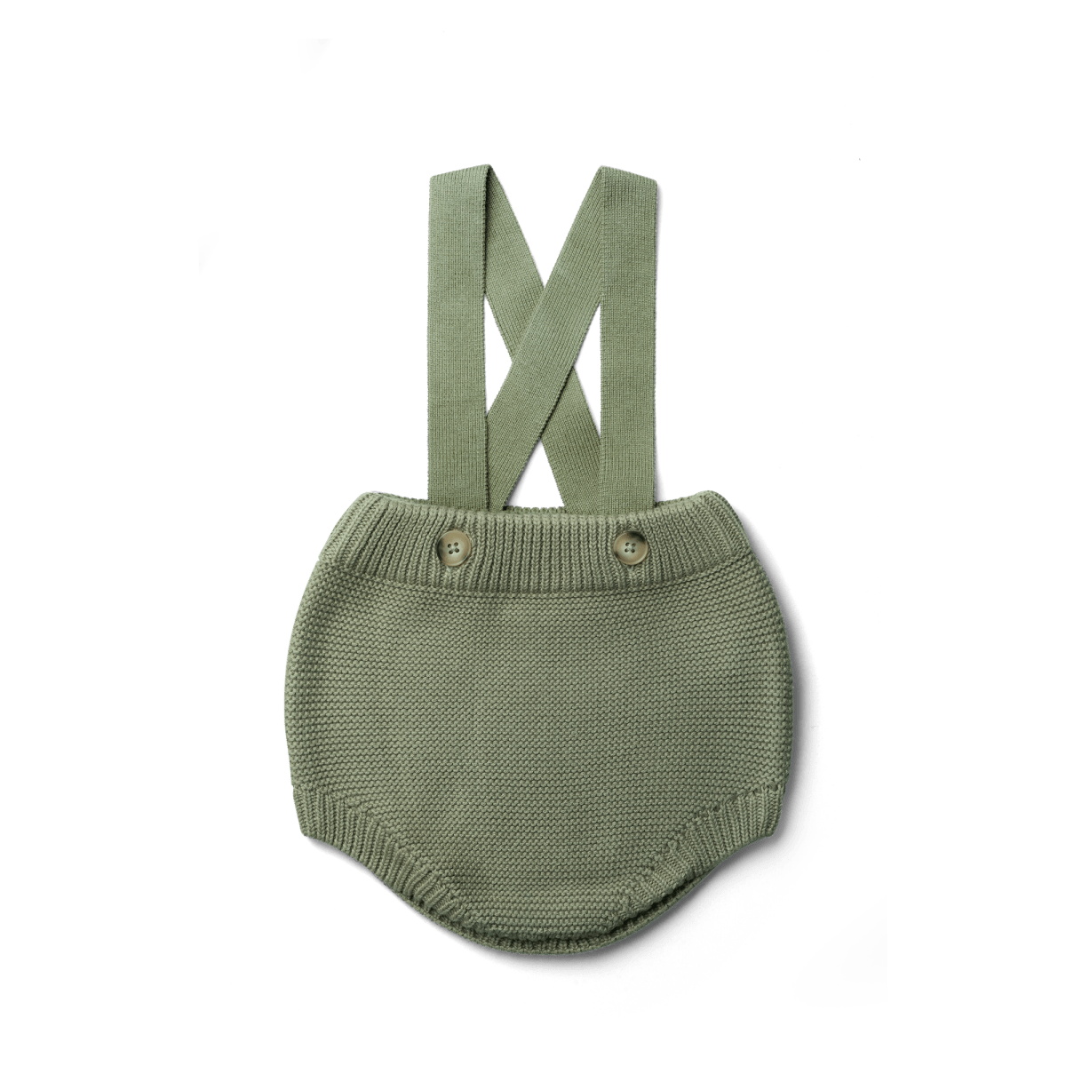 KNIT SUSPENDER BLOOMERS | ARTICHOKE