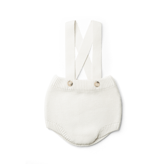 KNIT SUSPENDER BLOOMERS | CLOUD