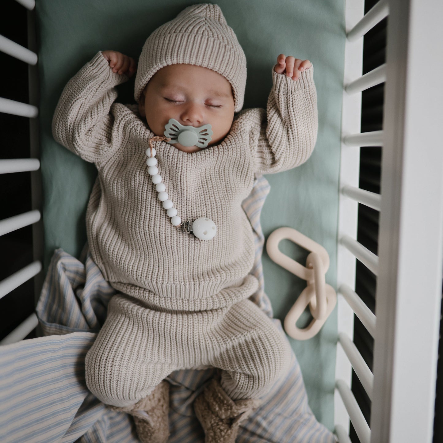 Chunky Knit Beanie - Babies in Bloom