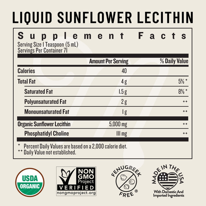 Legendairy Organic Liquid Sunflower Lecithin