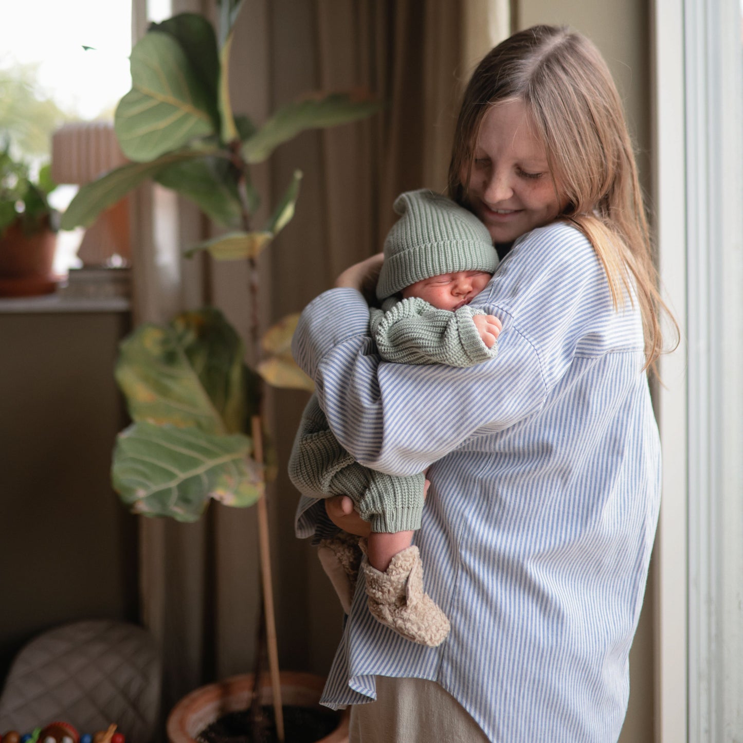 Chunky Knit Beanie - Babies in Bloom