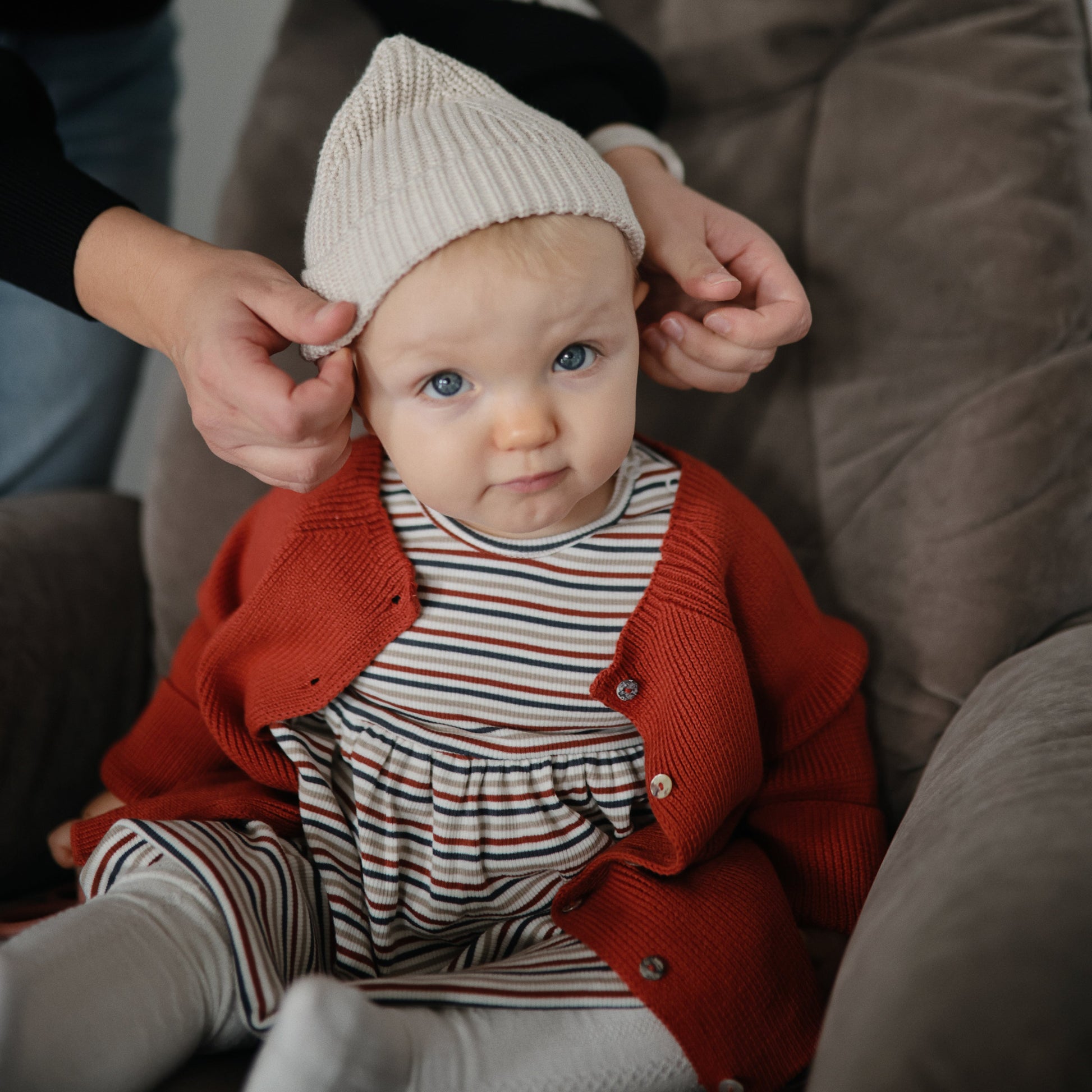 Chunky Knit Beanie - Babies in Bloom