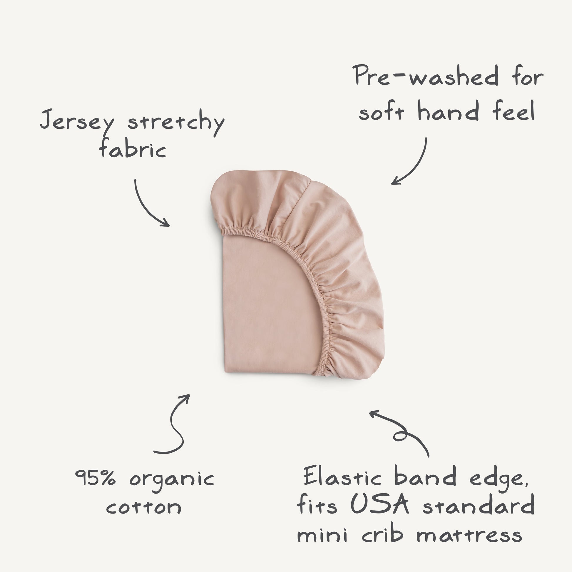 Stretchy MINI Crib Sheet - Babies in Bloom