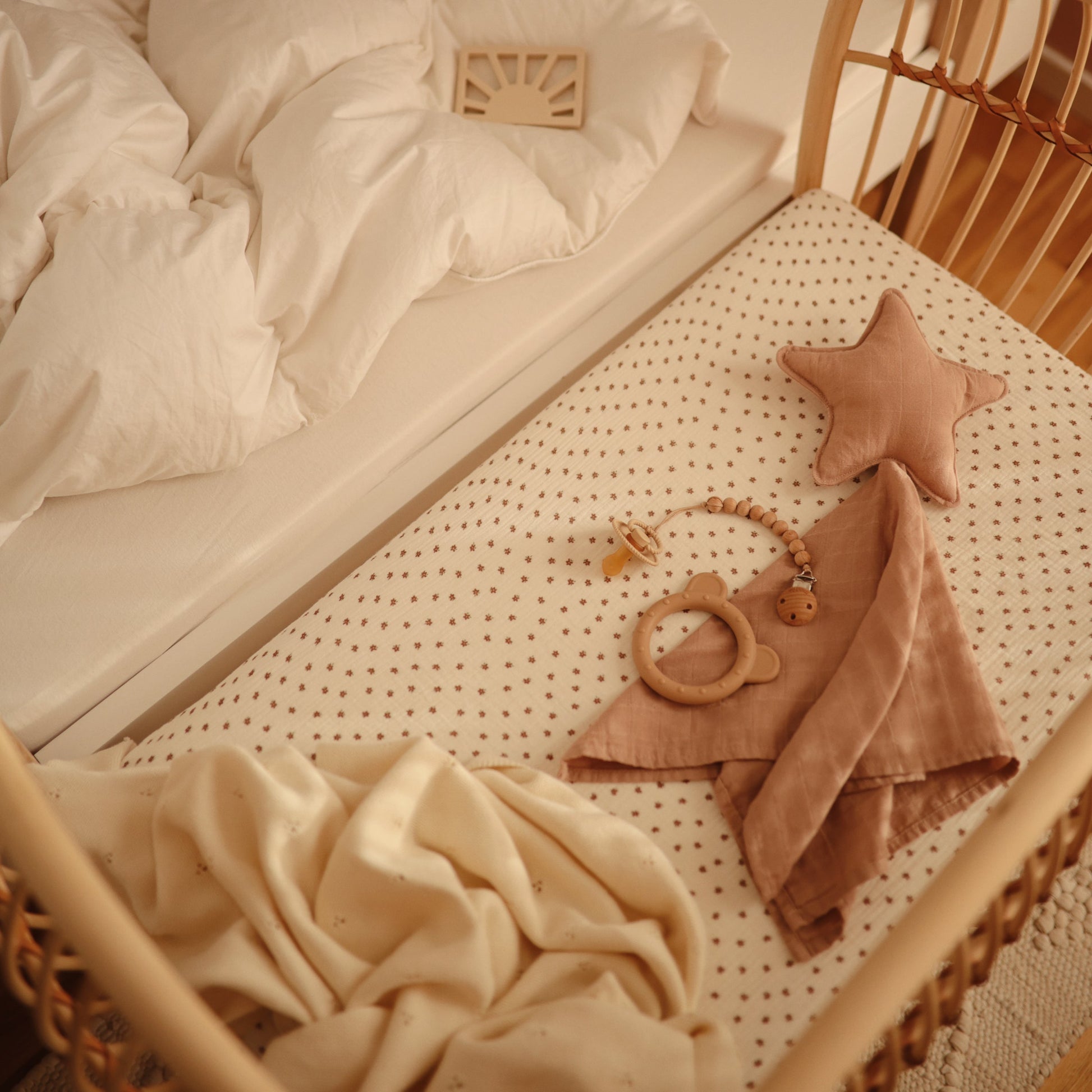 Mini Muslin Crib Sheet - Babies in Bloom