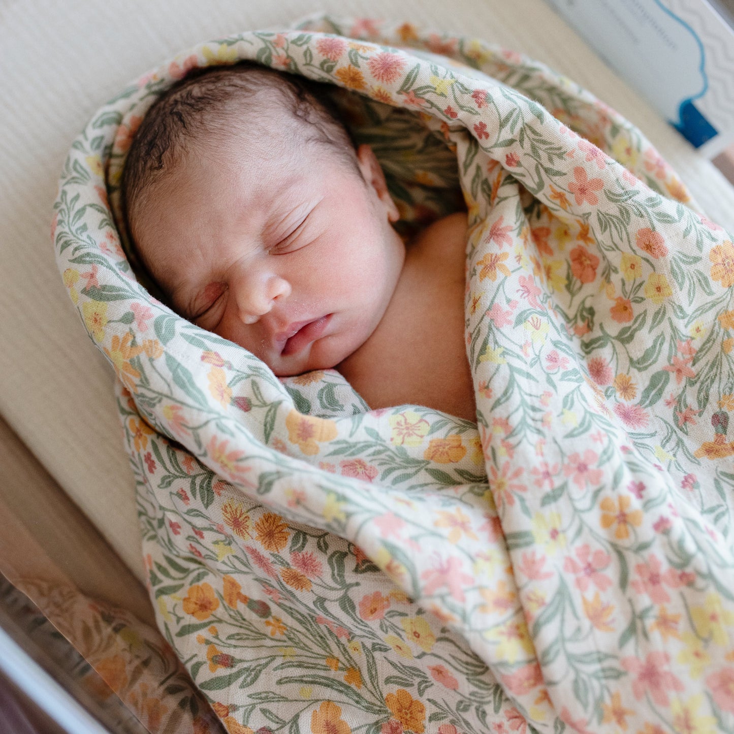 Organic Cotton Muslin Swaddle Blanket - Babies in Bloom
