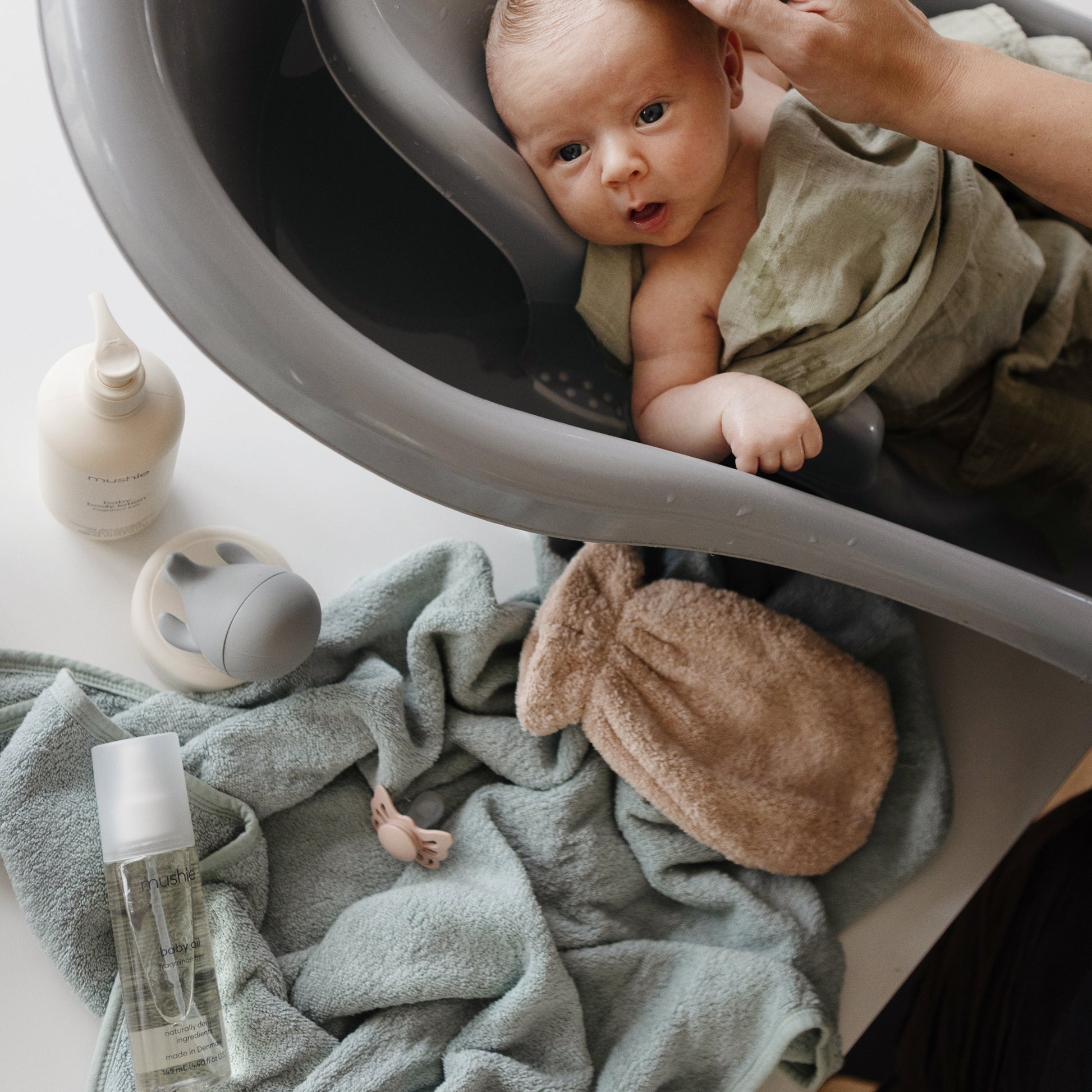 Organic Cotton Bath Mitt - Babies in Bloom