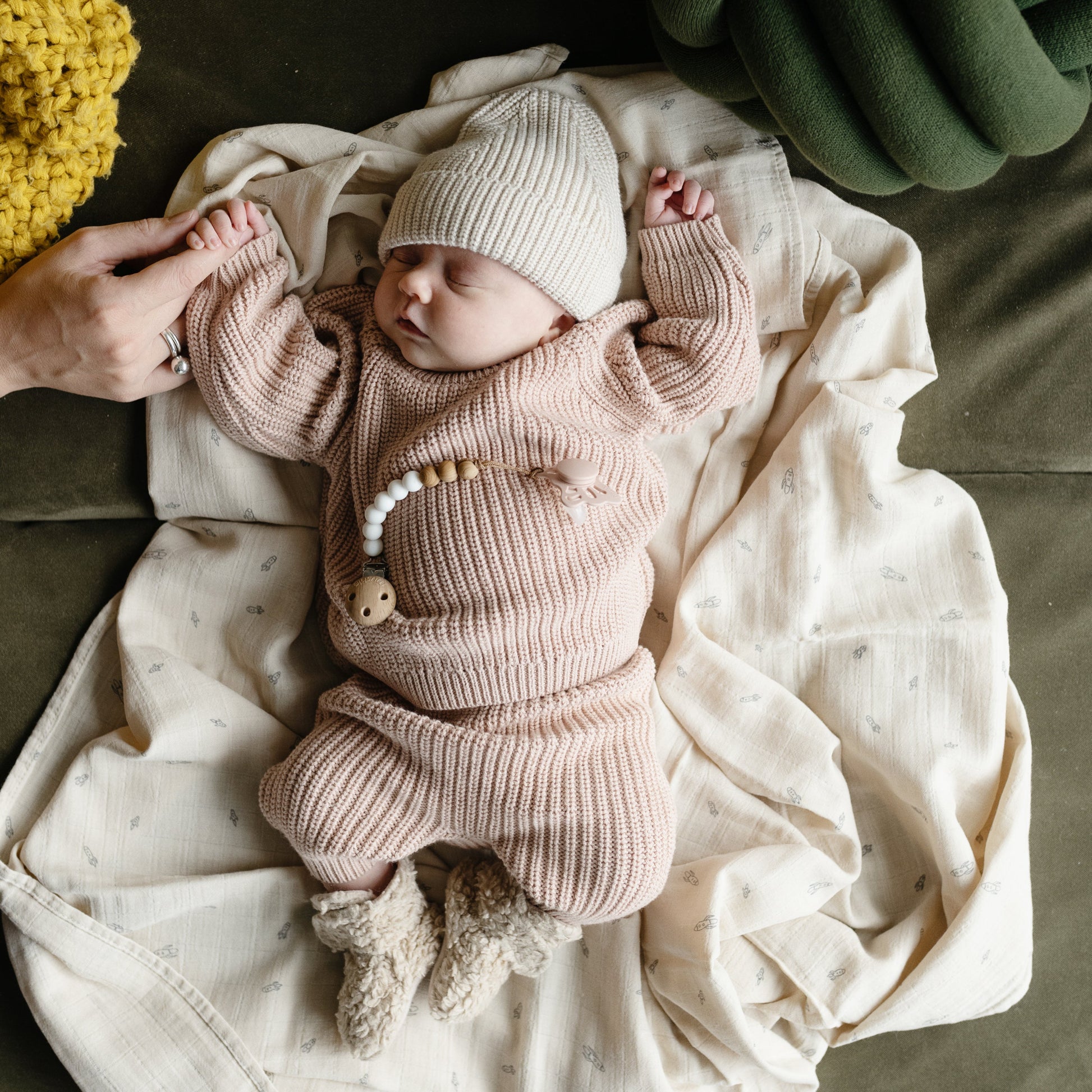 Silicone Pacifier Clip | Eva - Babies in Bloom