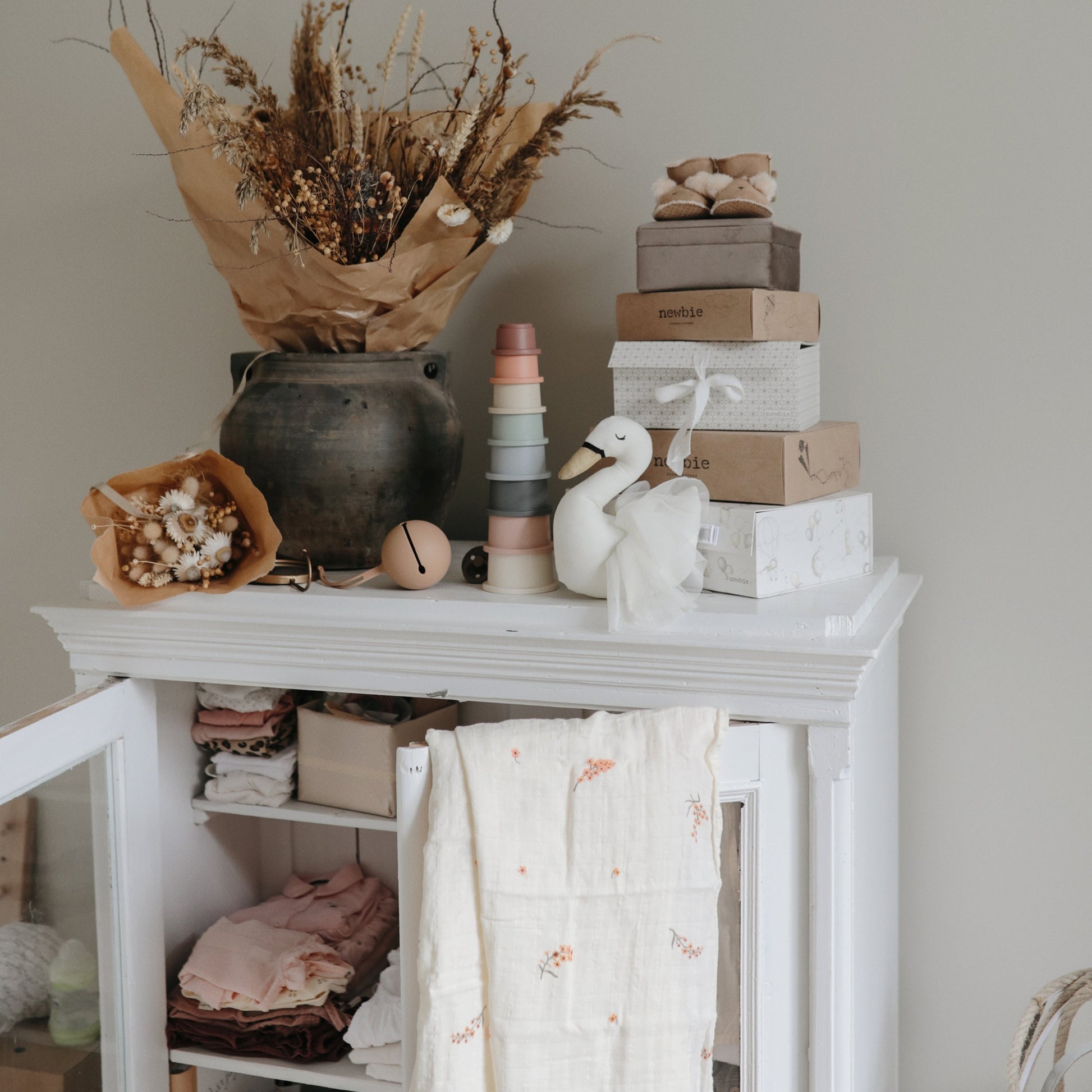 Organic Cotton Muslin Swaddle Blanket - Babies in Bloom