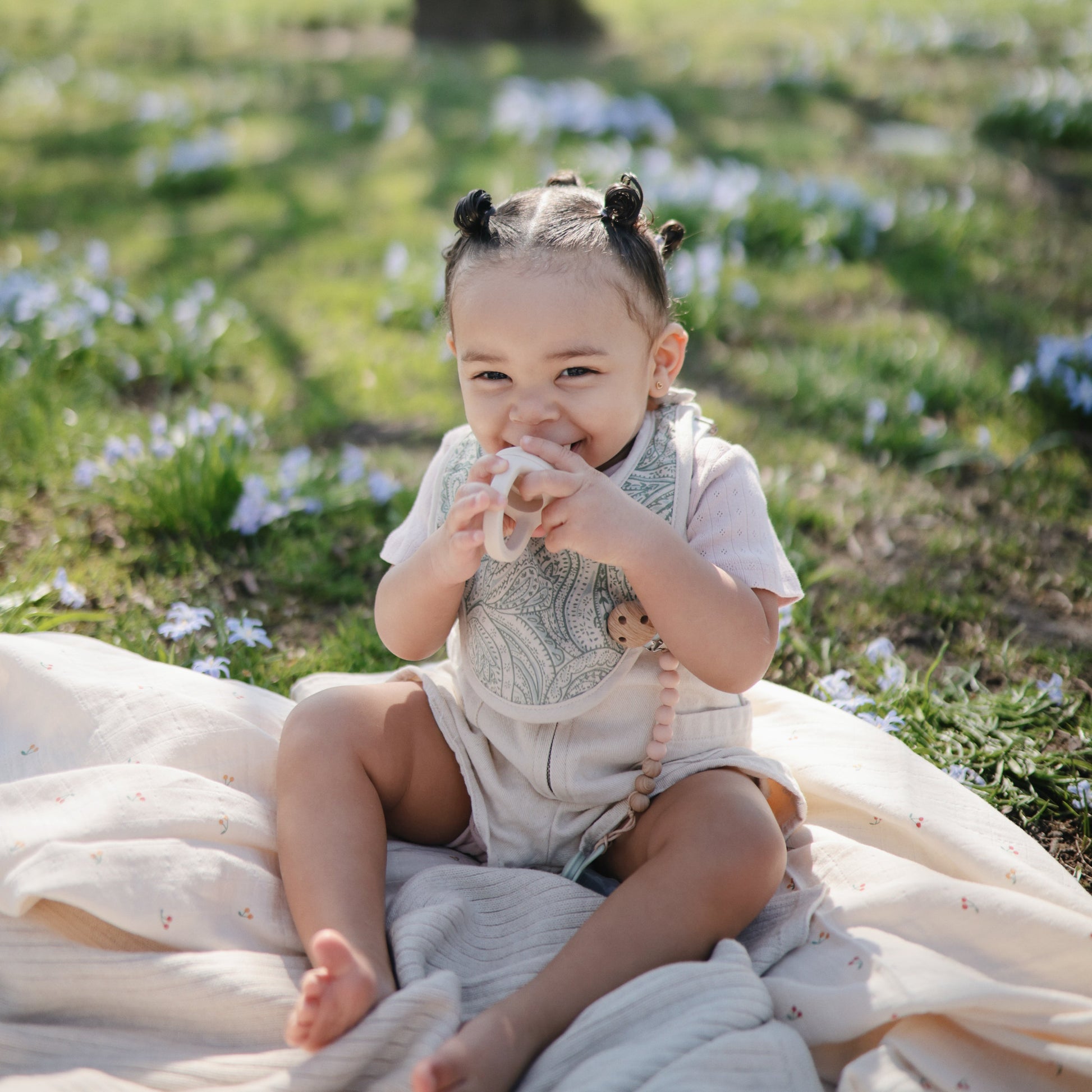 Silicone Pacifier Clip | Eva - Babies in Bloom