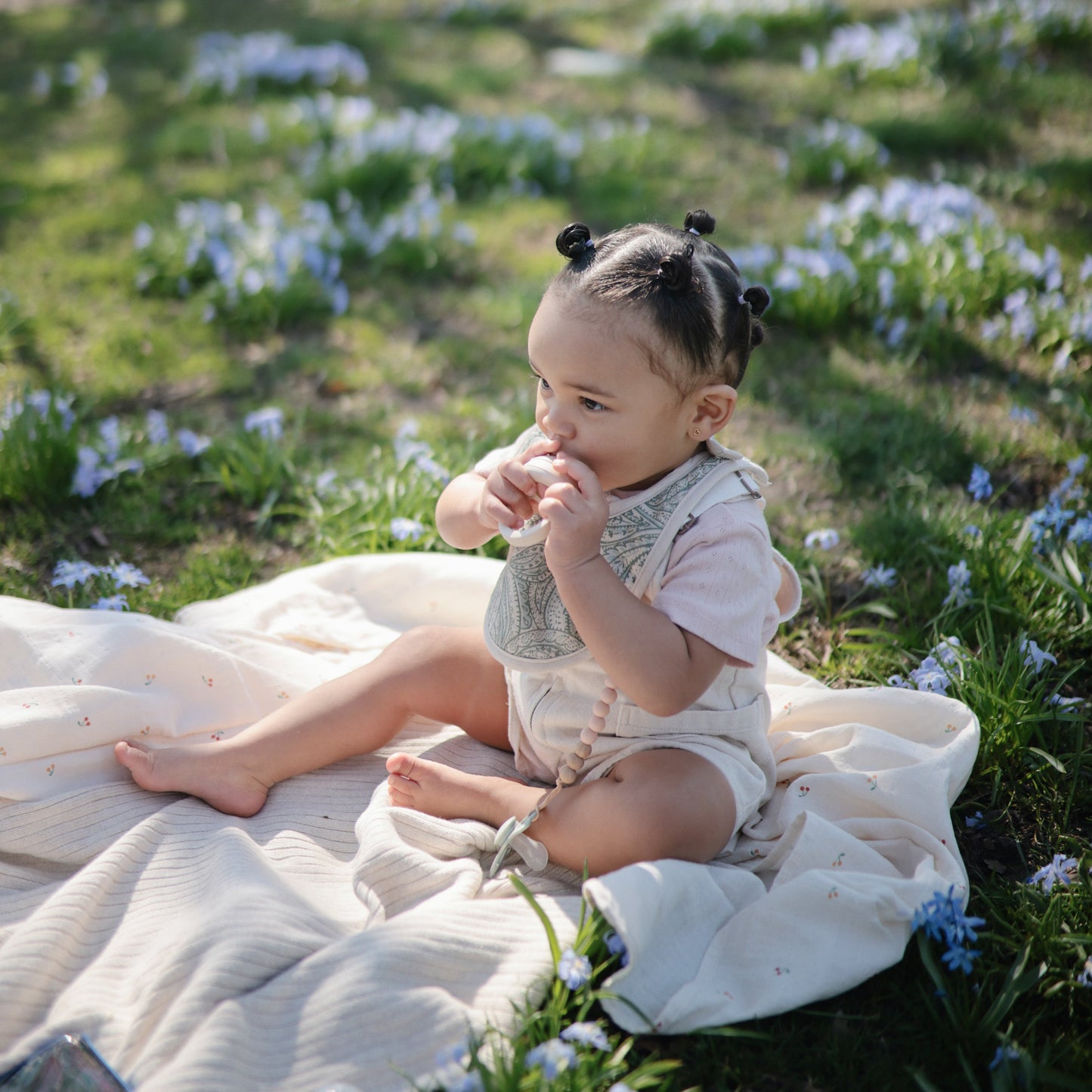 Organic Cotton Muslin Swaddle Blanket - Babies in Bloom