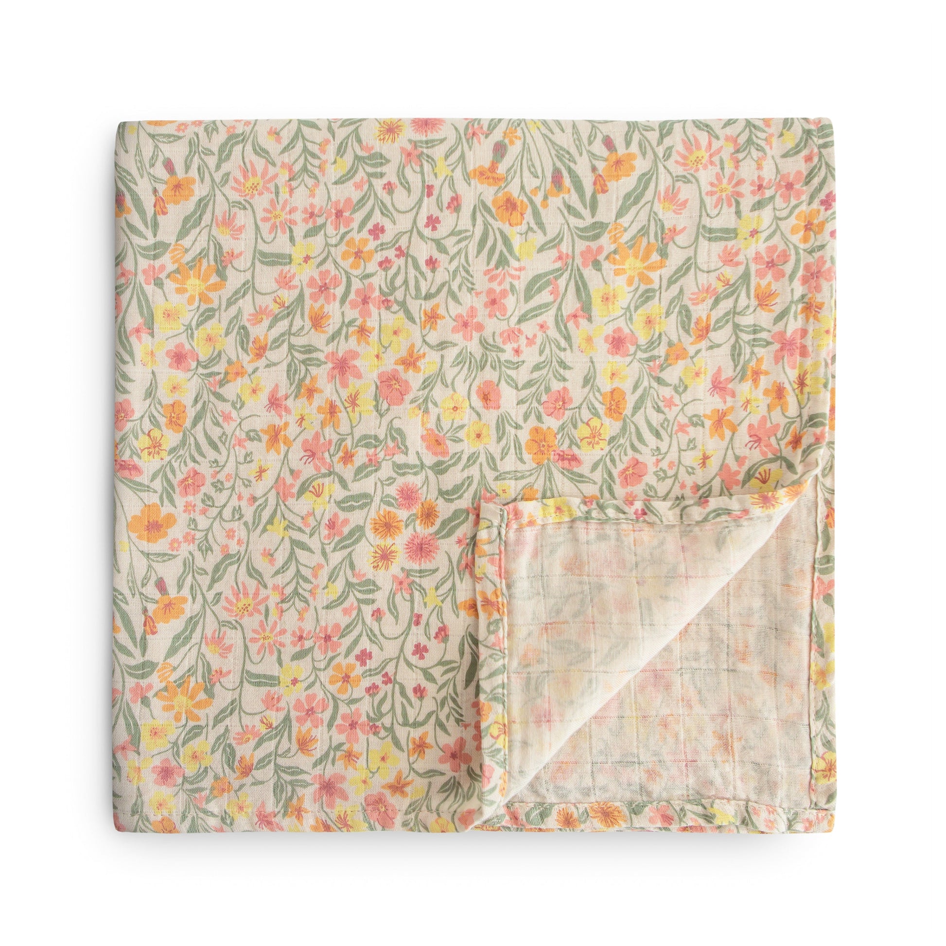 Organic Cotton Muslin Swaddle Blanket - Babies in Bloom