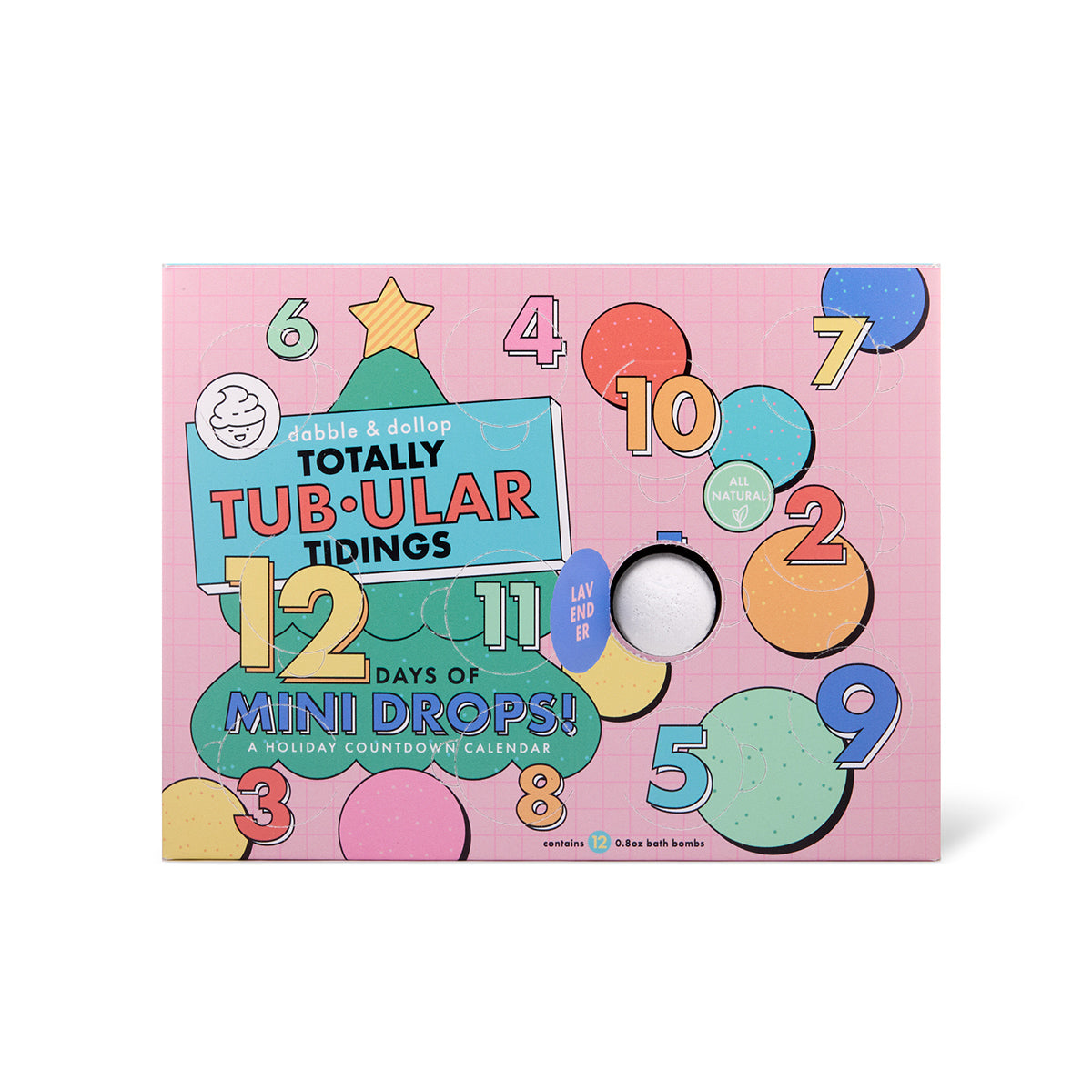 Totally Tub-ular Tidings 12 Days of Mini Drops Holiday Countdown Calendar