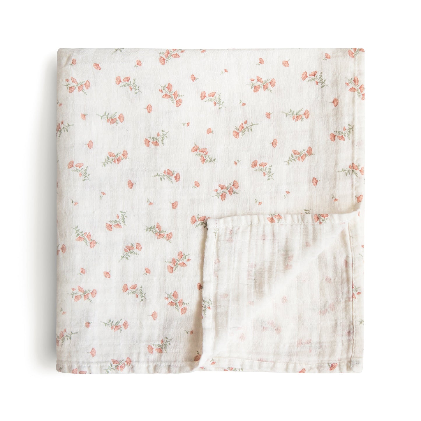 Organic Cotton Muslin Swaddle Blanket - Babies in Bloom