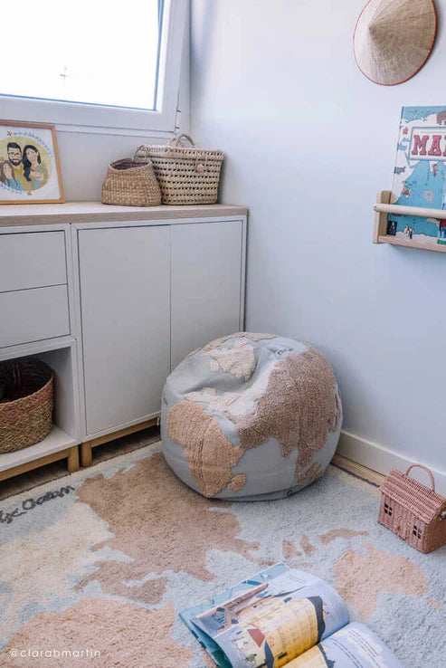 Pouf Kids World Map