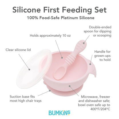 Bumkins Silicone First Feeding Set