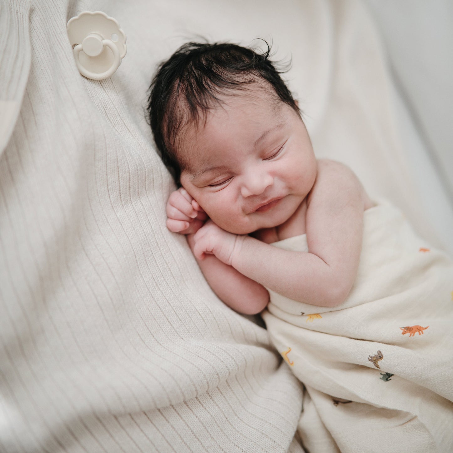 Organic Cotton Muslin Swaddle Blanket - Babies in Bloom