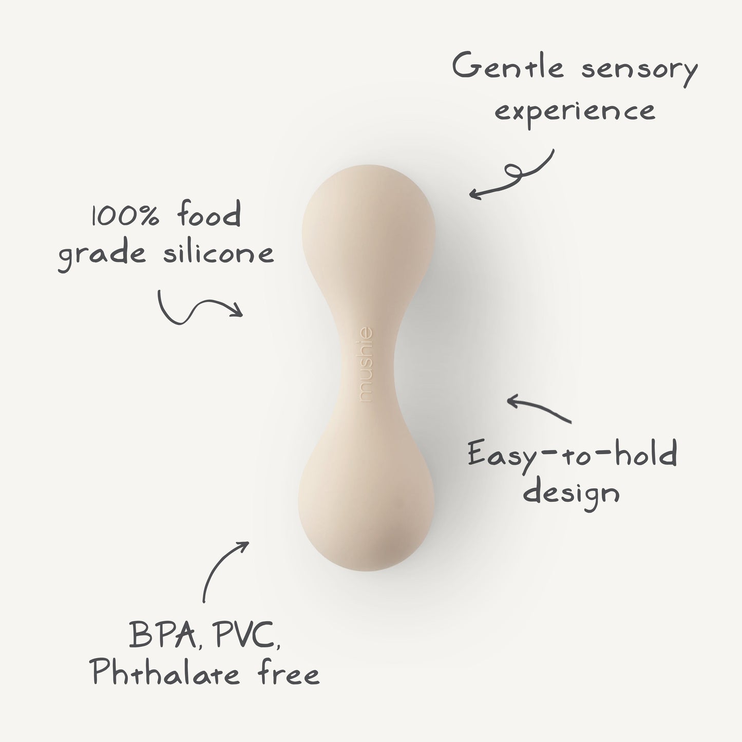 Silicone Baby Rattle Toy - Babies in Bloom