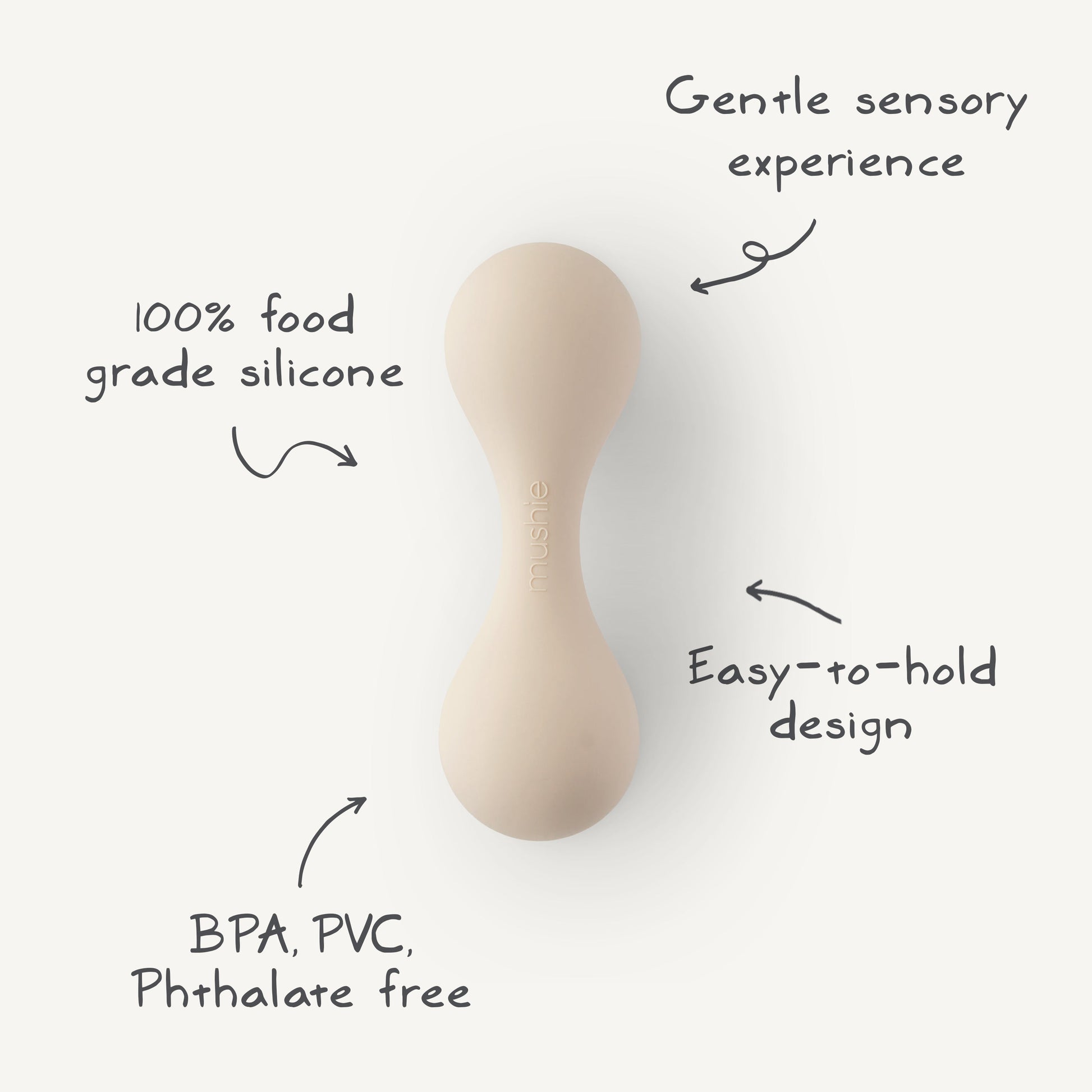 Silicone Baby Rattle Toy - Babies in Bloom