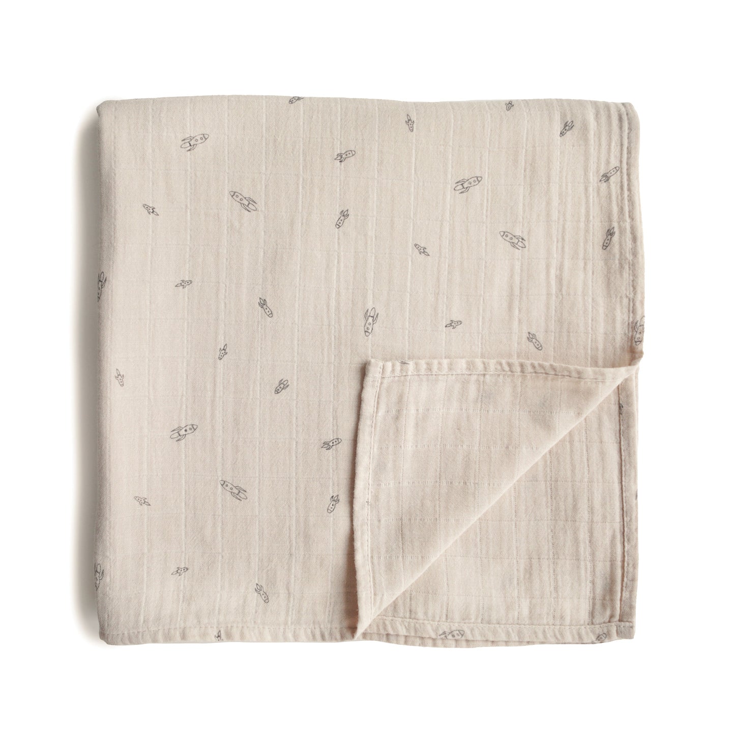 Organic Cotton Muslin Swaddle Blanket - Babies in Bloom
