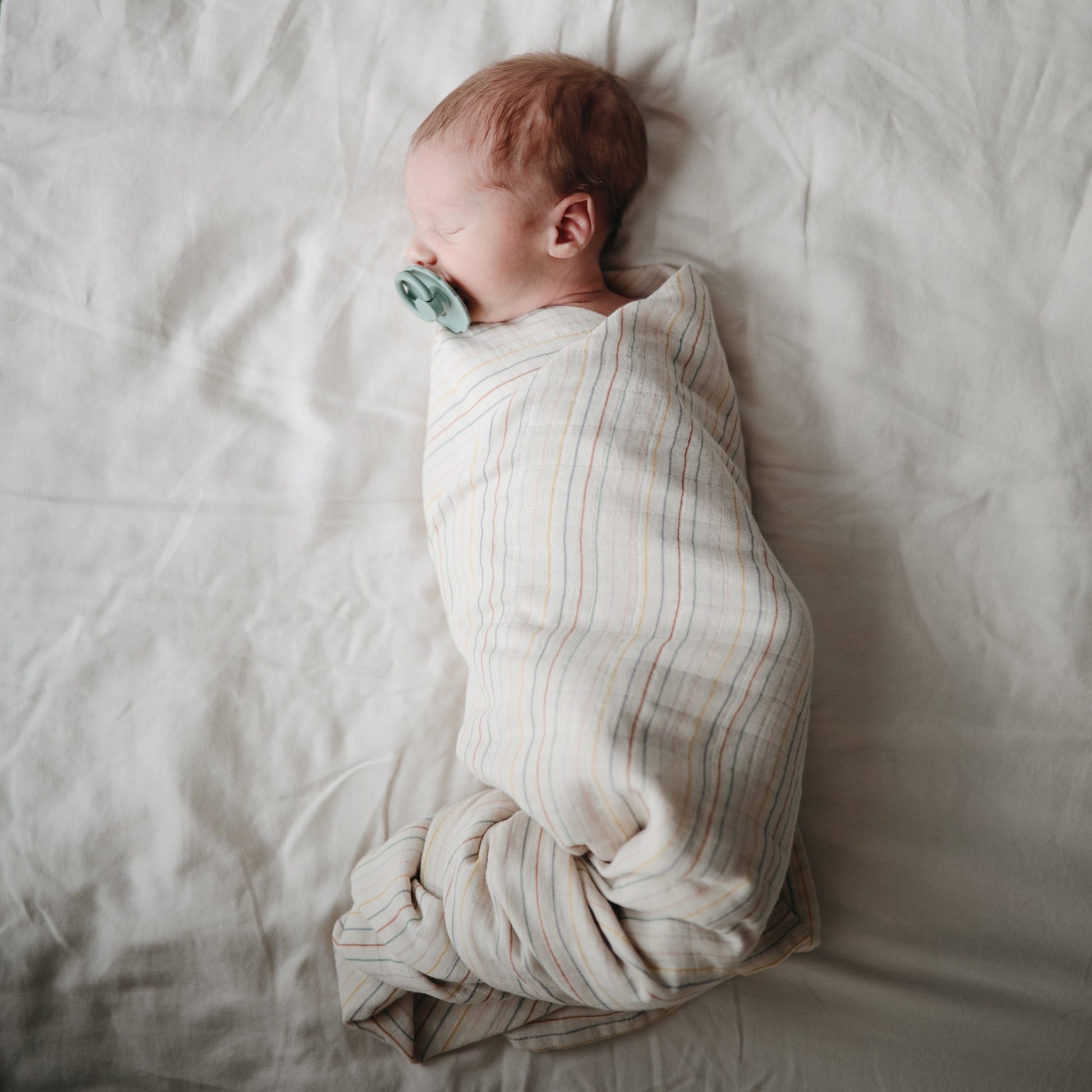 Organic Cotton Muslin Swaddle Blanket - Babies in Bloom