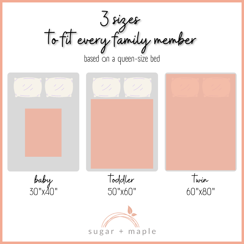 Sugar + Maple Personalized Minky Blankets